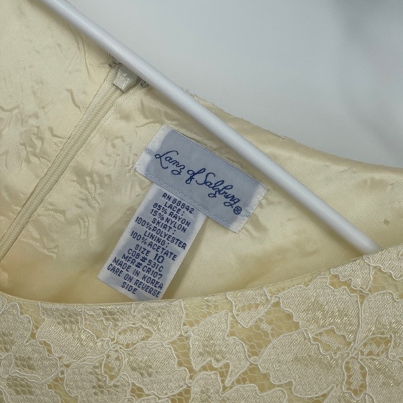 VTG Lanz of Salzburg Ivory Lace Gown Mother of the Bride Size 10 NWT Deadstock - Picture 2 of 5